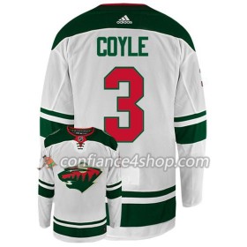 Adidas Maillot de Hockey Minnesota Wild CHARLIE COYLE 3 Blanc Authentic - Homme